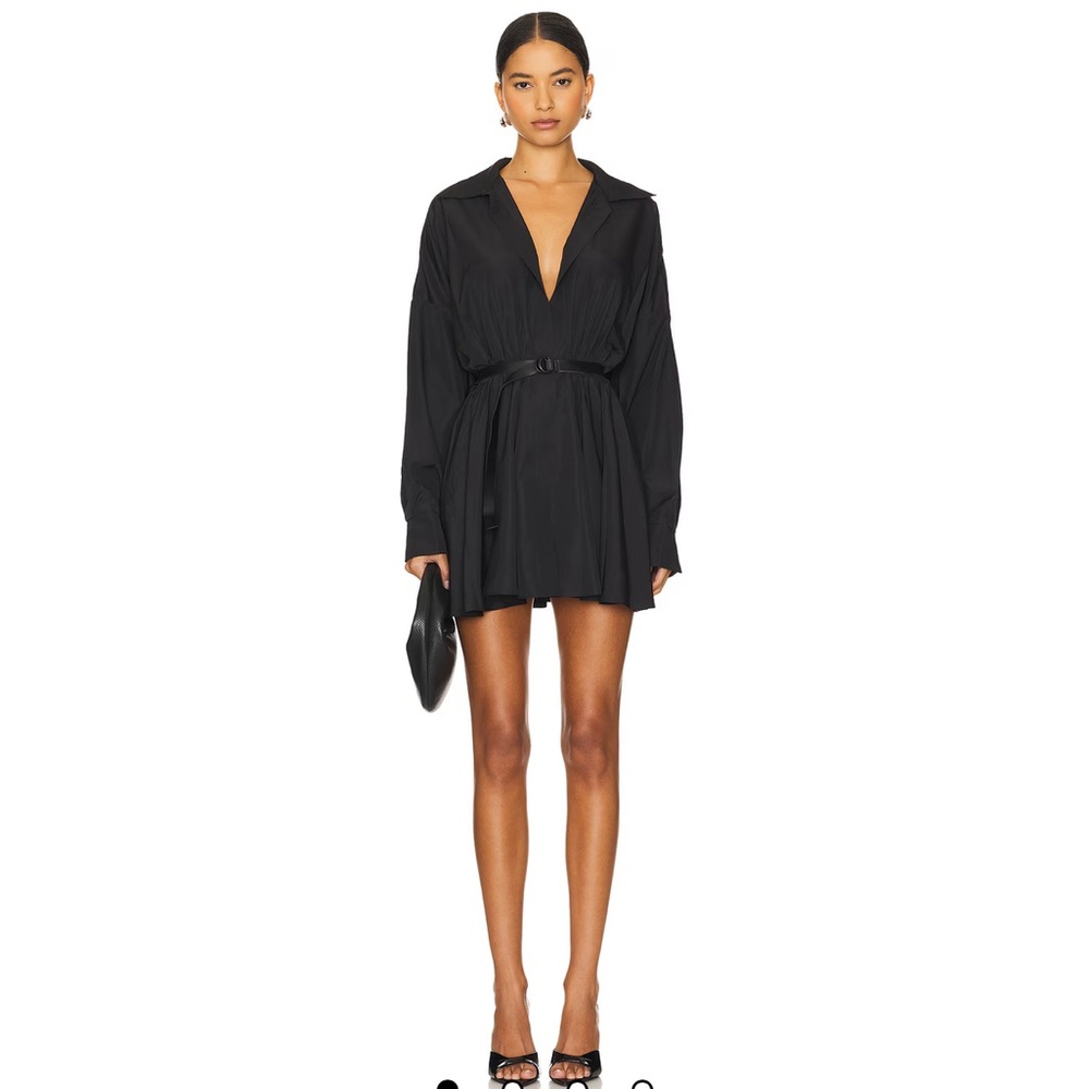 Norma Kamali Black Long Sleeve Dress